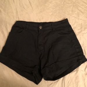Black high waisted shorts